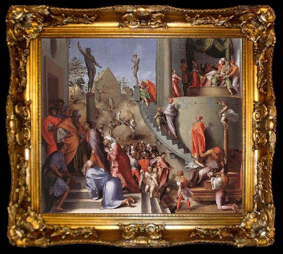 framed  Jacopo Pontormo Joseph in Egypt, ta009-2